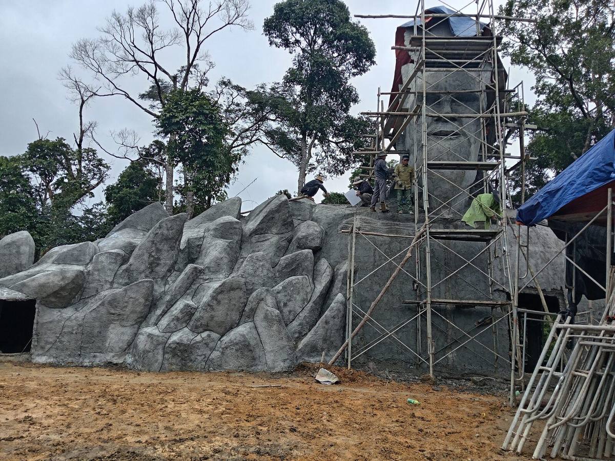 Phần mở rộng công trình đang thi công, tháng 1/2026